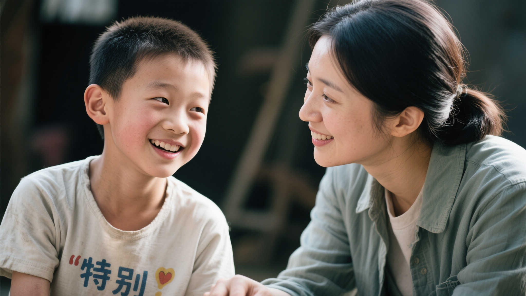 前阵子带猫喜庆学轮滑，偶遇一个与众不同的小男孩